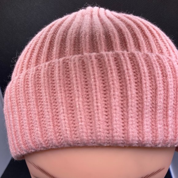 Wool Short Cuff Beanie Hat